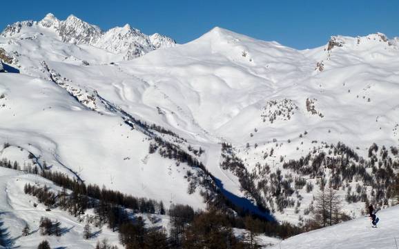 Diversité des pistes Vallée de la Guisane – Diversité des pistes Serre Chevalier – Briançon/Chantemerle/Villeneuve-la-Salle/Le Monêtier-les-Bains