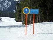 Signalisation des pistes à Balderschwang