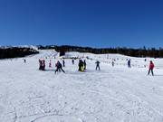 Piste facile au téléski d'entraînement (téléski à corde)