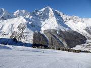 Vue depuis la Kanzel sur l'Ortler avec Langenstein