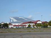 Vue sur la halle de ski alpincenter Hamburg-Wittenburg