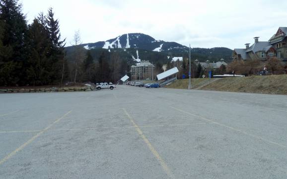 Chaînons Garibaldi: Accès aux domaines skiables et parkings – Accès, parking Whistler Blackcomb