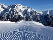 Très bonne préparation des pistes à Ladurns