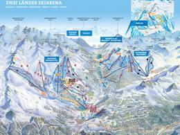 Plan des pistes Nauders am Reschenpass – Bergkastel