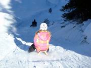 Piste de luge sur la Mutterer Alm