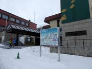 Plan des pistes à la station de vallée