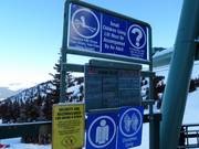 Informations à l’embarquement des remontées mécaniques