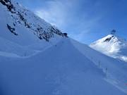 Descente du glacier depuis le Gemsstock