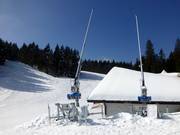 Enneigement par canons à neige au Notschrei