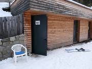 Toilettes bien entretenues au téléski Gampenlift
