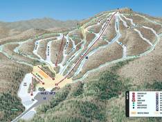 Plan des pistes Oak Mountain