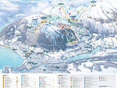 Plan des pistes Voss Resort