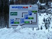 Informations sur les places de parking disponibles