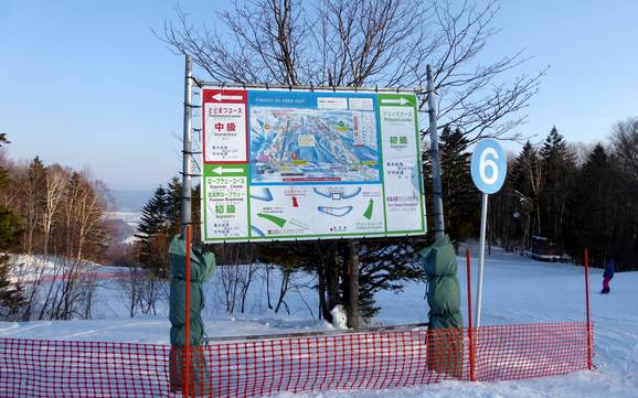 Prince Snow Resorts: indications de directions sur les domaines skiables – Indications de directions Furano