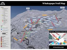 Plan des pistes Whakapapa – Mt. Ruapehu