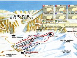 Plan des pistes Malga San Giorgio
