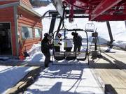 Le personnel sympathique vous aide toujours à monter à bord.
