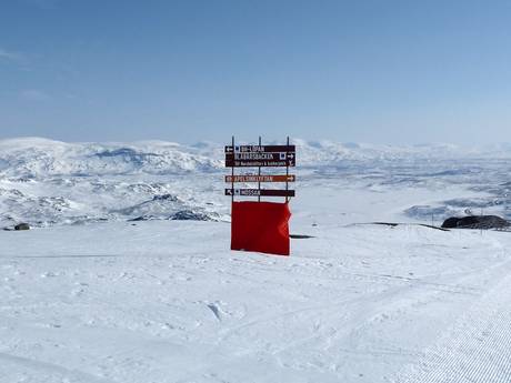 Laponie suédoise: indications de directions sur les domaines skiables – Indications de directions Riksgränsen