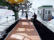 Aide pour débutants dans la zone de ski Buffaure