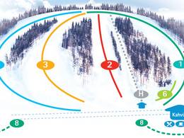 Plan des pistes Hasamäki
