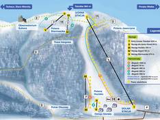 Plan des pistes Tobołów – Koninki