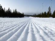 Piste parfaitement préparée dans le domaine skiable Idre Himmelfjäll