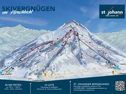 Plan des pistes St. Johann in Tirol/Oberndorf – Harschbichl