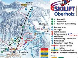 Plan des pistes Oberholz – Farner