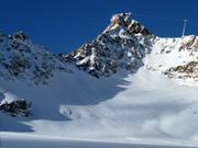 Zone de freeride sous le Hinterer Brunnenkogel