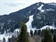 Vue sur la descente FIS au Schelpen