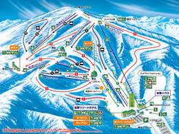 Plan des pistes Oze Iwakura