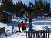 Assistance pour l’embarquement au téléski à Levi