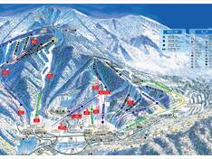 Plan des pistes Muju Deogyusan Resort