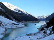 Magnifique vue depuis la route sur le Gepatsch-Stausee