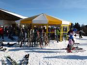 Bar à parasols au restaurant Muttereralm