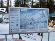 Plan des pistes à la station de vallée Štrbské Pleso
