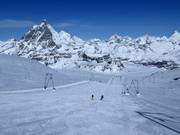 Pistes au glacier du Théodule à Zermatt