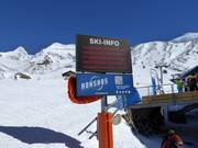 Informations actuelles à la station Kreuzboden