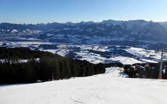 Meilleur domaine skiable dans le parc naturel de la Nagelfluhkette – Évaluation Hörnerbahn – Bolsterlang