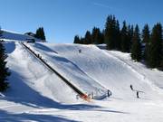 Piste pour débutants avec tapis roulant au Kapell