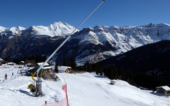 Fiabilité de l'enneigement Alpes de l'Adula – Fiabilité de l'enneigement Vals – Dachberg