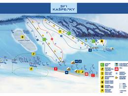 Plan des pistes Kašperské Hory
