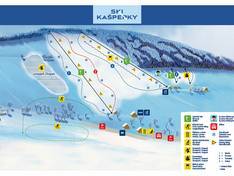 Plan des pistes Kašperské Hory