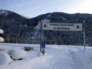 Accès au réseau de pistes de ski de fond à Klösterle