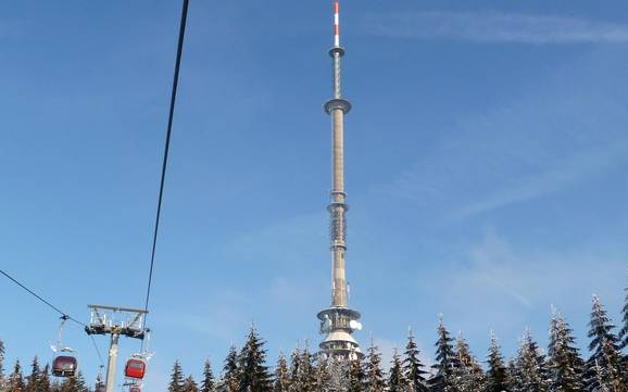 Le plus grand dénivelé dans le district de Haute-Franconie (Oberfranken) – domaine skiable Ochsenkopf