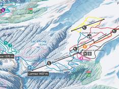 Plan des pistes Evolène