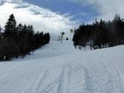 Pente de slalom de difficulté moyenne