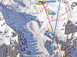 Plan des pistes Hahnenkamm – Höfen/Reutte