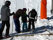 Personnel attentif aux téléskis