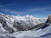Vue sur les Kalkkögel depuis le Sennjoch